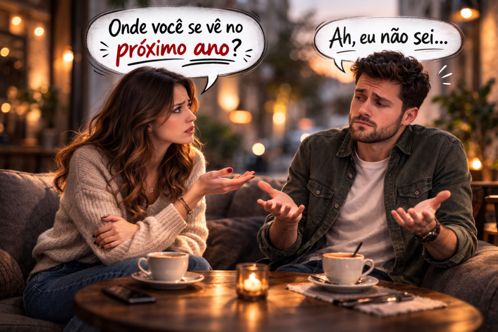 ele evita falar sobre o futuro