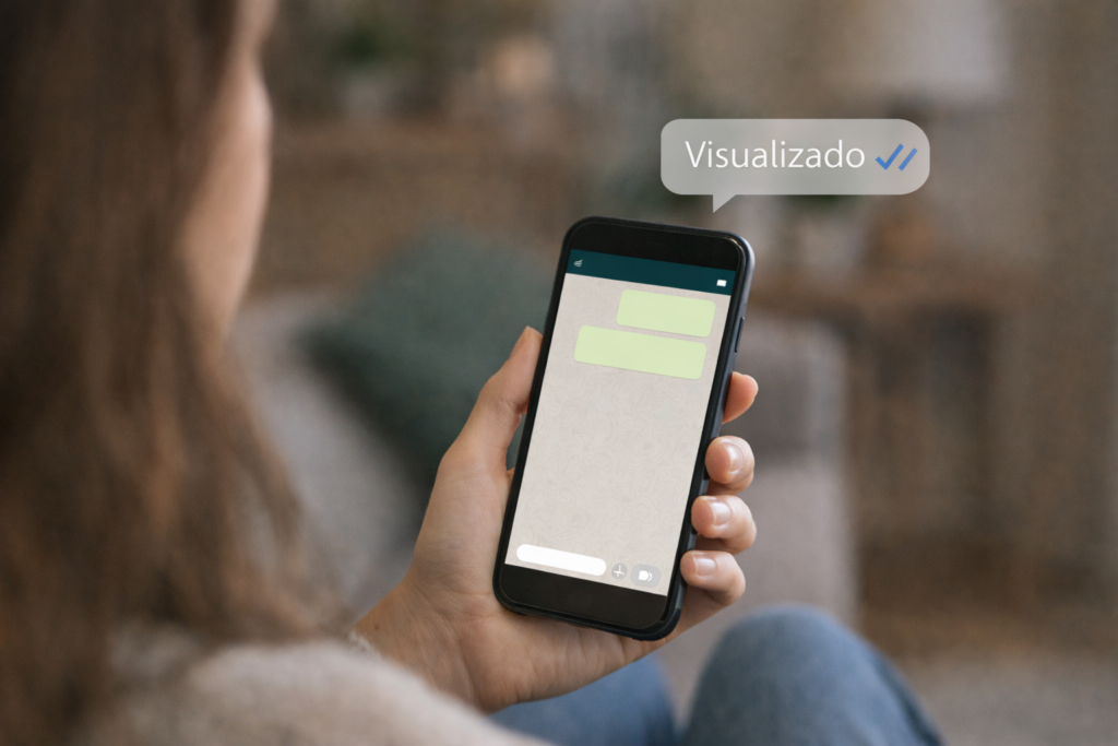 Ele visualiza e não responde mensagem